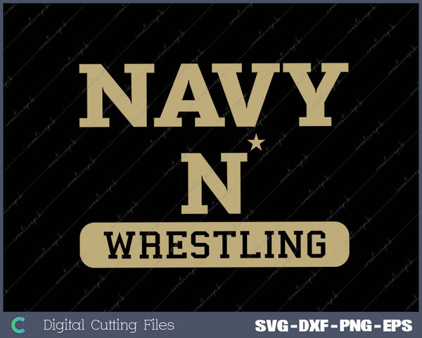 Navy Midshipmen Wrestling Logo Officially Licensed