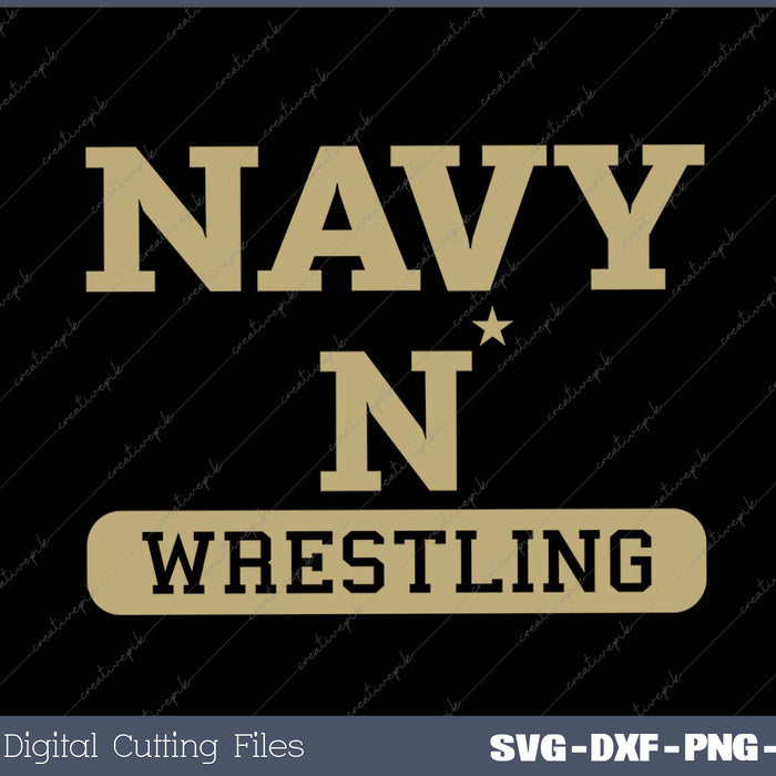 Navy Midshipmen Wrestling Logo Officially Licensed