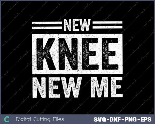 New Knee New Me Replacement Surgery Funny Get Well Gag 