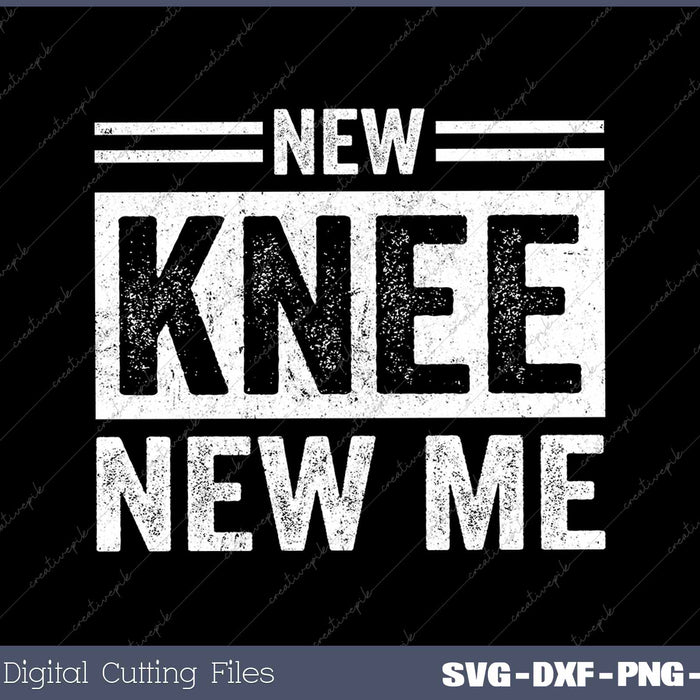 New Knee New Me Replacement Surgery Funny Get Well Gag 