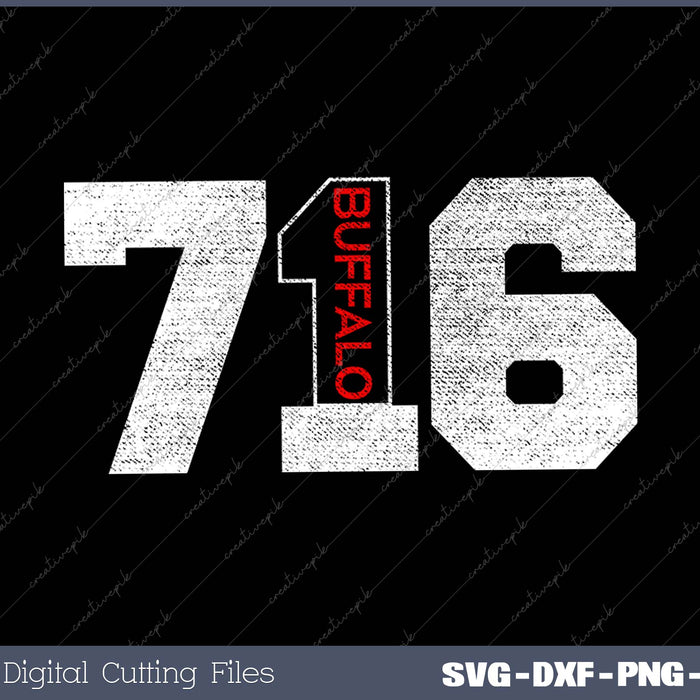 New York BFLO WNY 716 SVG PNG Cutting Printable Files