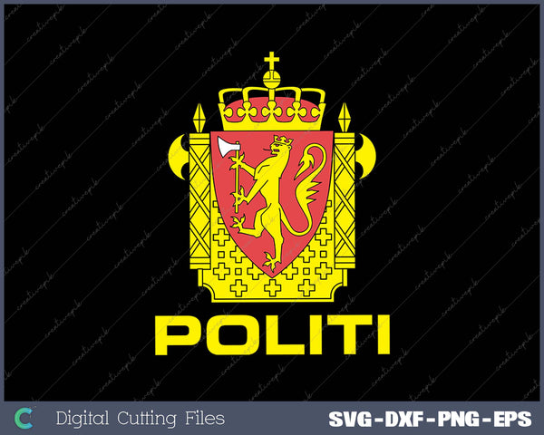 Norwegian Police Politi SVG PNG Cutting Printable Files