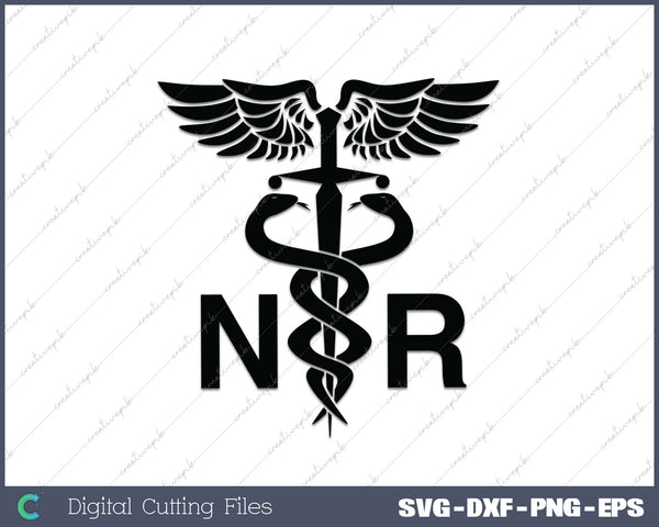 Nurse RN SVG PNG Cutting Printable Files