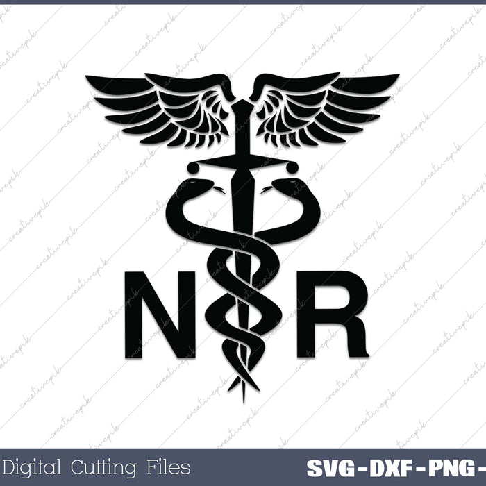 Nurse RN SVG PNG Cutting Printable Files