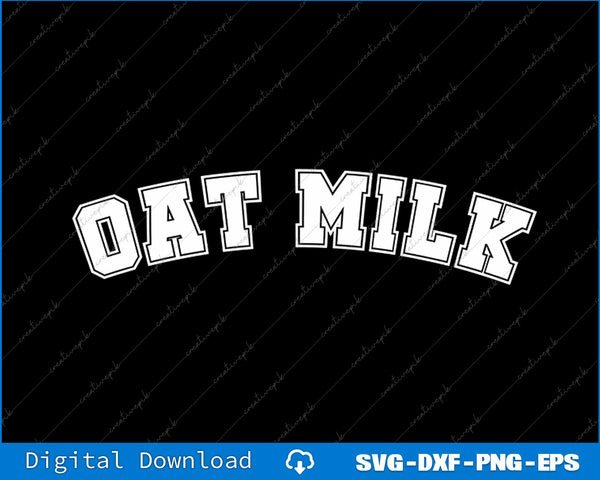 Oat Milk Retro Sports Arch SVG PNG Cutting Printable File