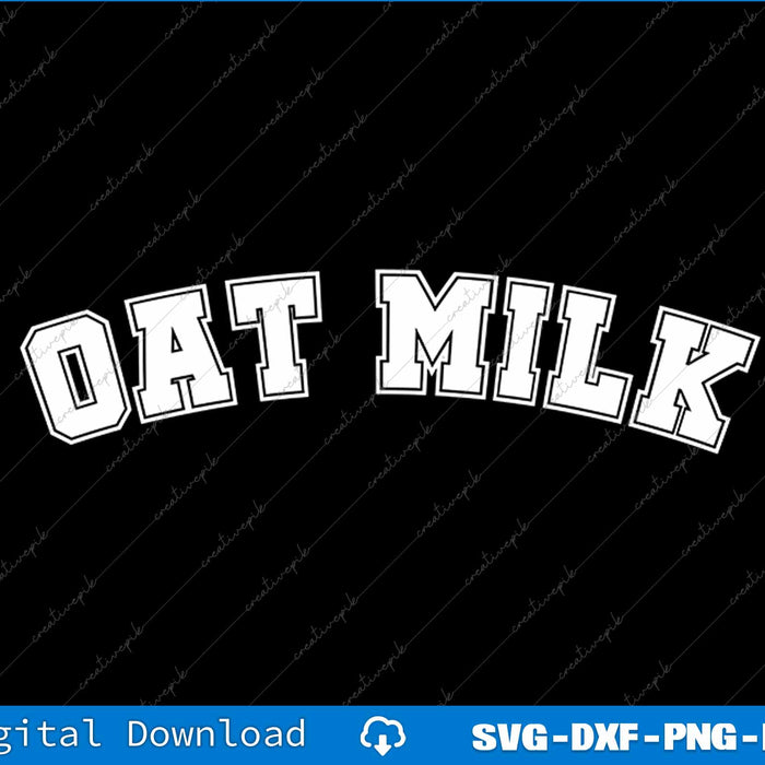 Oat Milk Retro Sports Arch SVG PNG Cutting Printable File