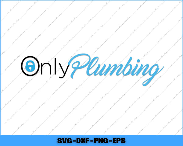 Logo for 'Only Plumbing' with a blue and black design on a white background.
