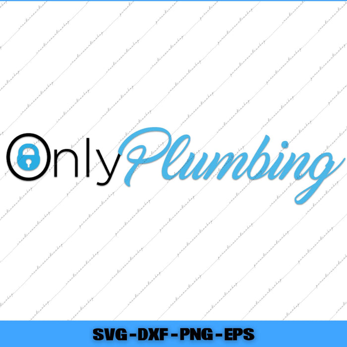 Logo for 'Only Plumbing' with a blue and black design on a white background.