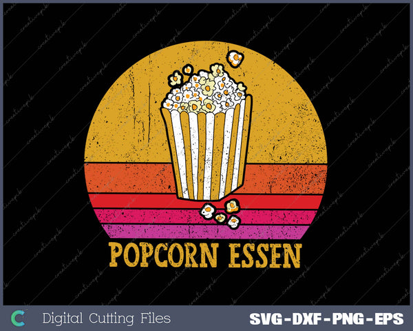 POPCORN ESSEN SVG PNG Cutting Printable Files