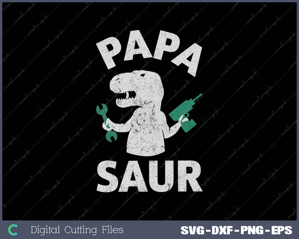 Papa Saur Fathers Day Funny Trex Dinosaur 