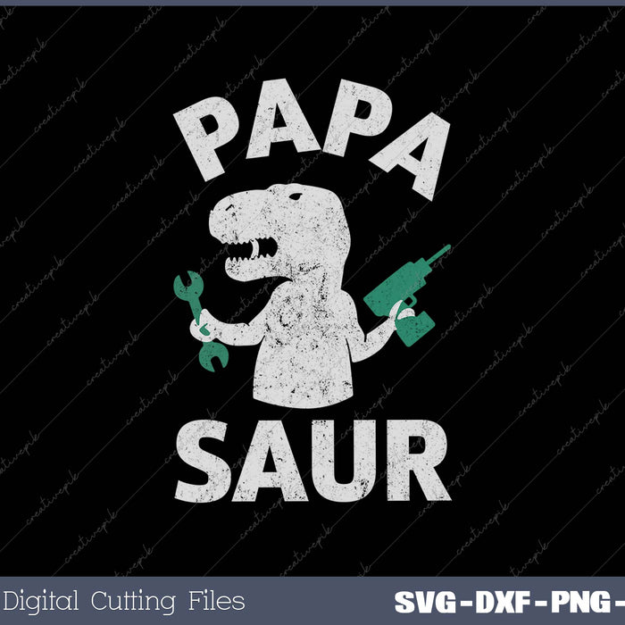 Papa Saur Fathers Day Funny Trex Dinosaur 