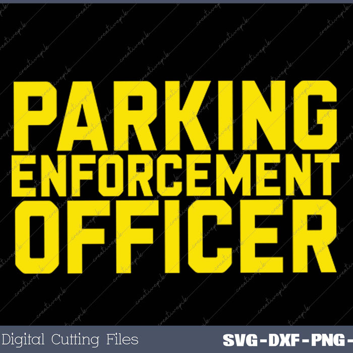 Parking Enforcement Officer Police Uniform PEO Meter Maid SVG PNG Cutting Printable Files