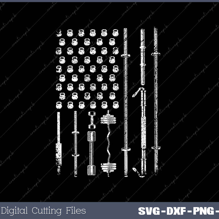 Patriotic American Flag Gym for Weight Lifters