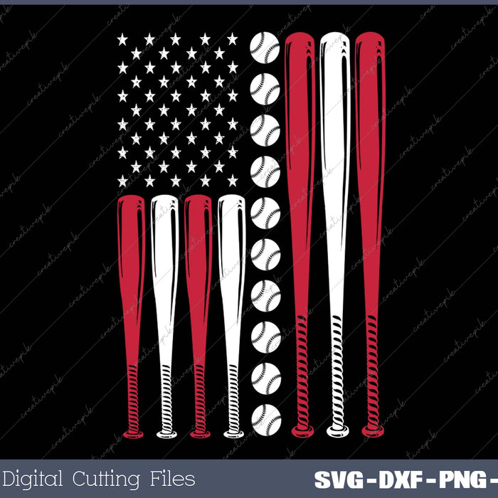 Patriotic Baseball 4th Of July Men USA American Flag Boys 