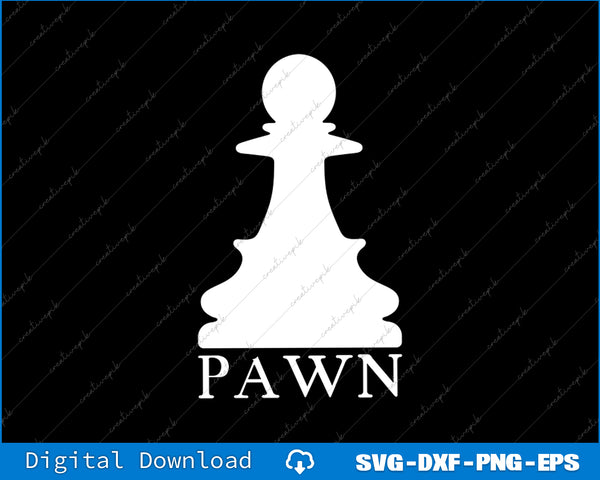 Pawn Chess Piece Group Costume Chess Club Chess Board SVG PNG Cutting File