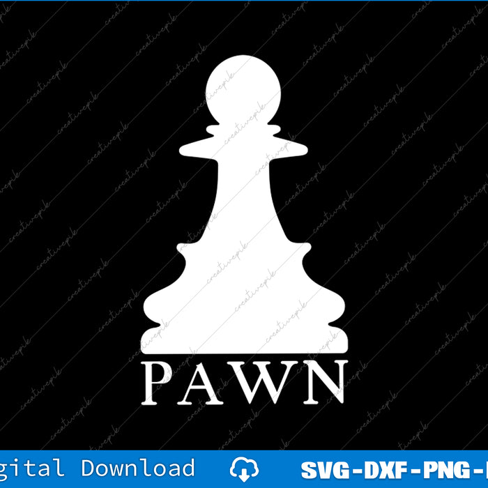 Pawn Chess Piece Group Costume Chess Club Chess Board SVG PNG Cutting File