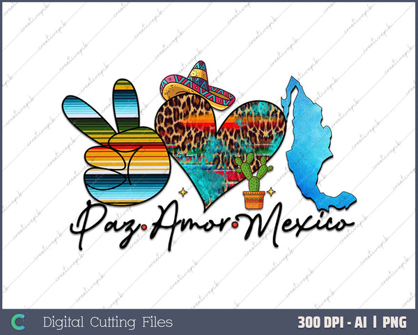 Paz Amor Mexico AI PNG 