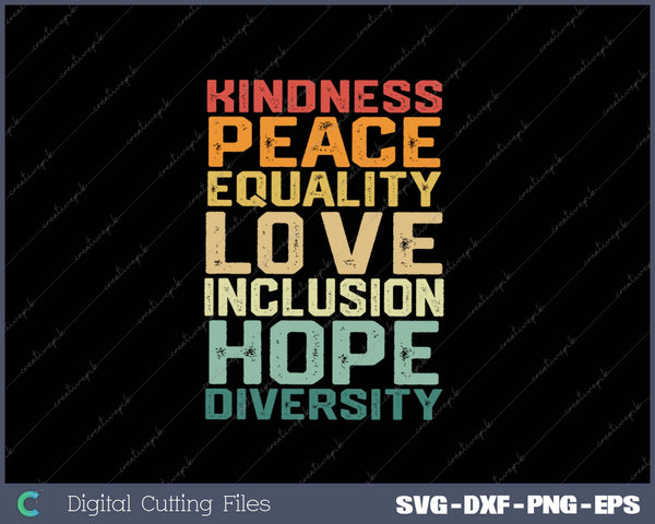 Peace Love Diversity Inclusion Equality Black History Month S