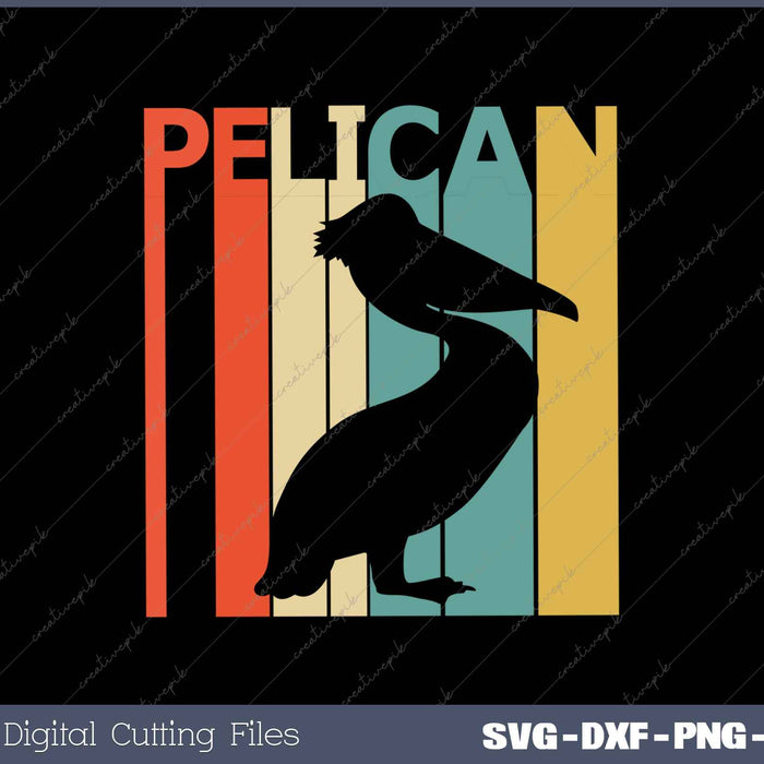 Pelican Retro Vintage Animal