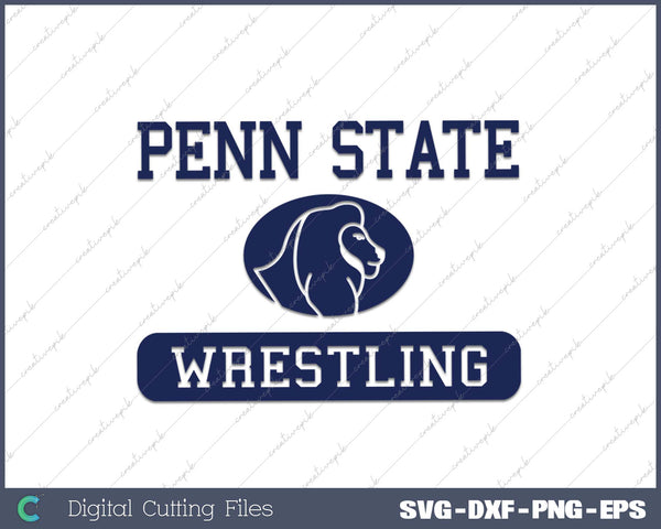 Penn State Nittany Lions Wrestling Officially Licensed SVG PNG Cutting Files