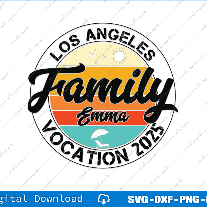 
Personalized Family Vacation 2025 Custom Vacation SVG PNG Files
