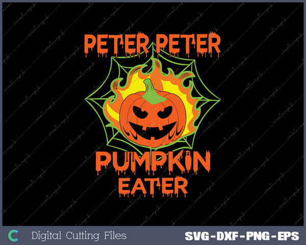 Peter Peter Pumpkin Eater Couples Halloween Costume SVG PNG Cutting Printable Files