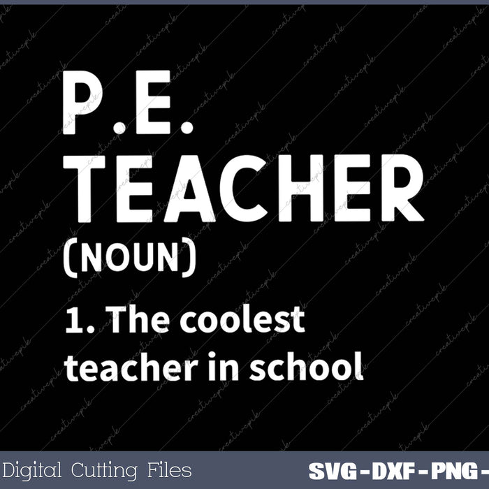 Physical Education Teacher Definition P.E 