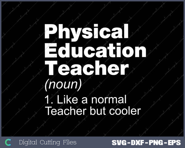 Physical Education Teacher Definition Sports P.E