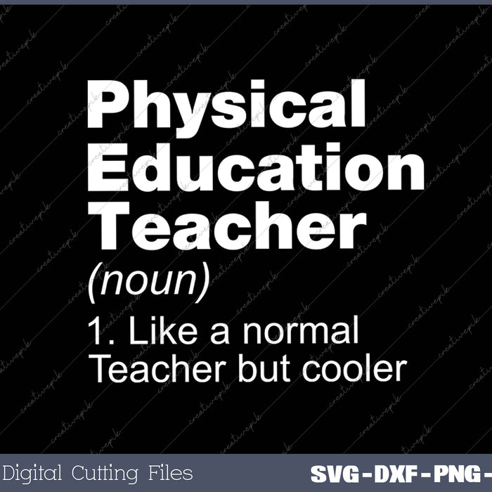 Physical Education Teacher Definition Sports P.E