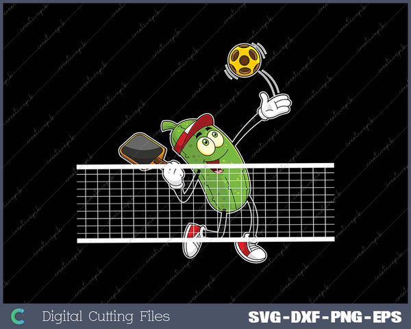 Pickle Playing Pickleball - Funny Pickleball Paddleball