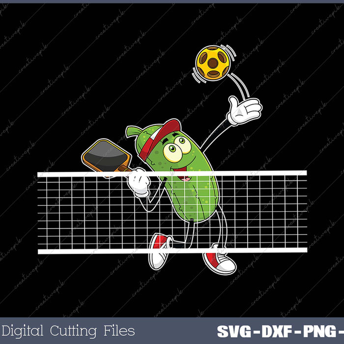 Pickle Playing Pickleball - Funny Pickleball Paddleball