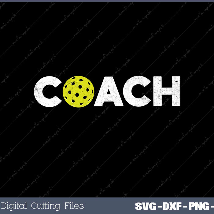 Pickleball Coaches PNG SVG PNG Cutting Printable Files