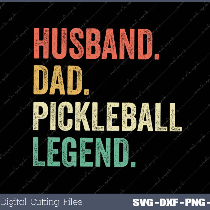 Pickleball Funny Husband Dad Legend Vintage Father's Day