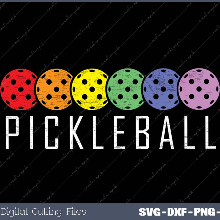 Pickleball Funny Paddle Sports Player Retro Vintage Gift 