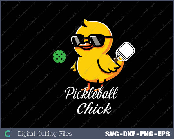 Pickleball chick Funny Pickleball 