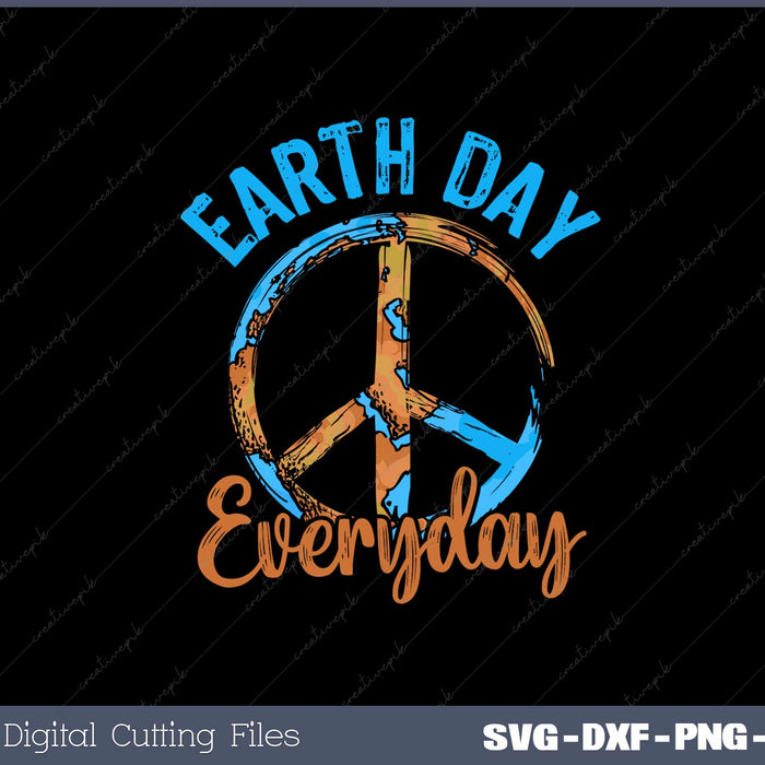 Piece Everyday Earth Day SVG PNG Cutting Printable Files