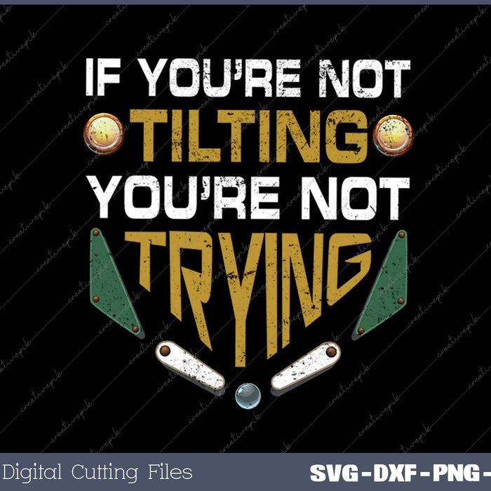 Pinball Funny Retro Arcade Game Machine Lover SVG PNG Printable Files