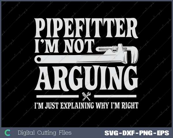 Pipefitter Steamfitter Plumber Tradesman Piping System SVG PNG Cutting Printable Files