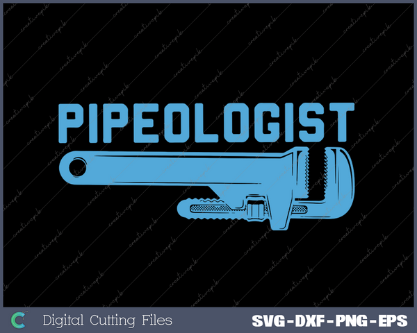 Pipes Repairman Plumbing SVG PNG Cutting Printable Files