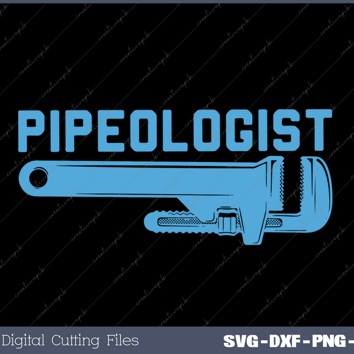 Pipes Repairman Plumbing SVG PNG Cutting Printable Files