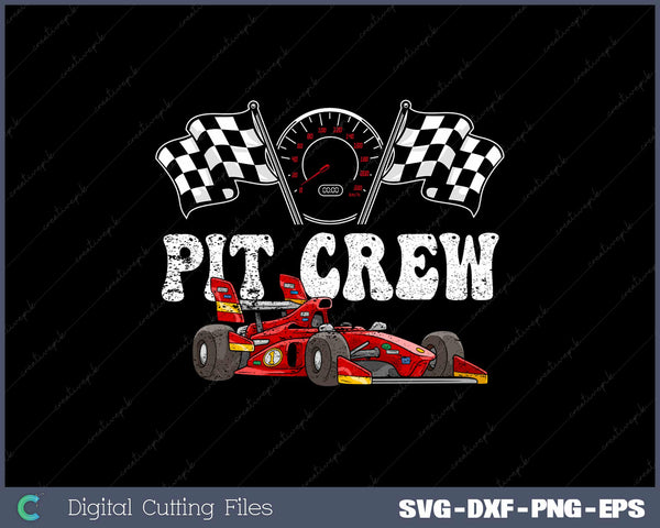 Pit Crew Racing Car Lover SVG PNG Cutting Printable Files