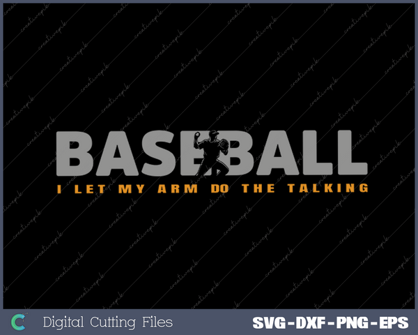 Pitcher Baseball Apparel SVG PNG Cutting Printable Files