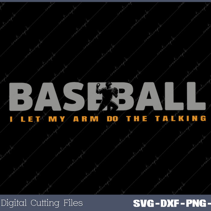 Pitcher Baseball Apparel SVG PNG Cutting Printable Files