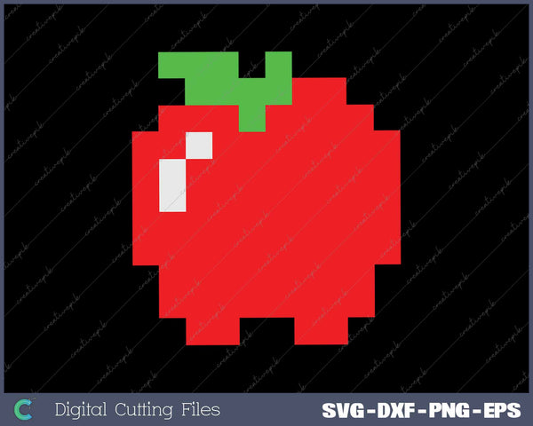 Pixel Apple 80s Video Game Halloween Group Costume 