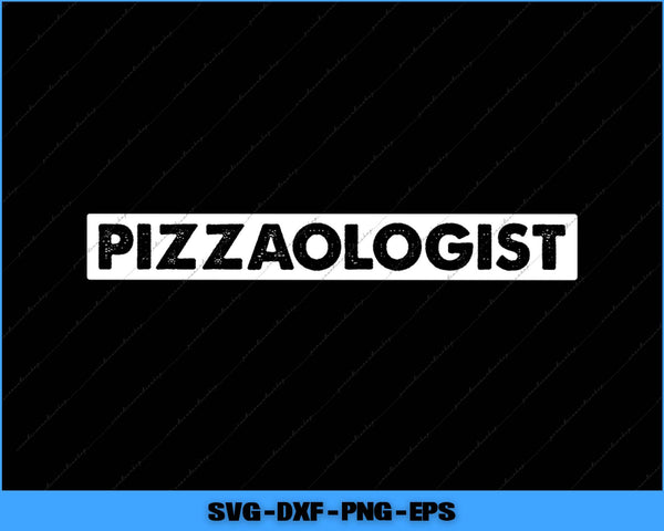 Text 'PIZZAOLOGIST' on a black background with file format text at the bottom.