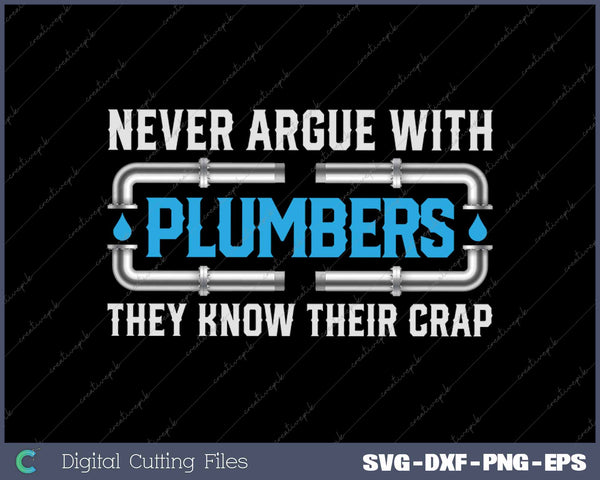 Plumber Plumbing Tools SVG PNG Cutting Printable Files