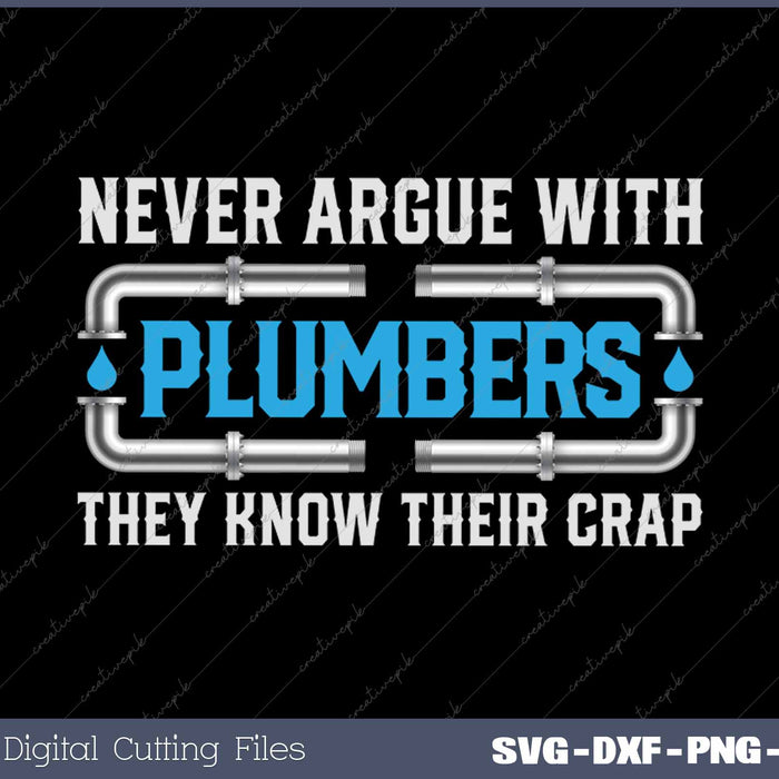 Plumber Plumbing Tools SVG PNG Cutting Printable Files