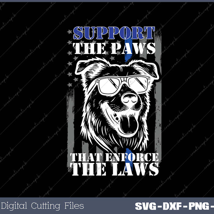 Police Dog K9 Unit German Shepherd SVG PNG Cutting Printable Files