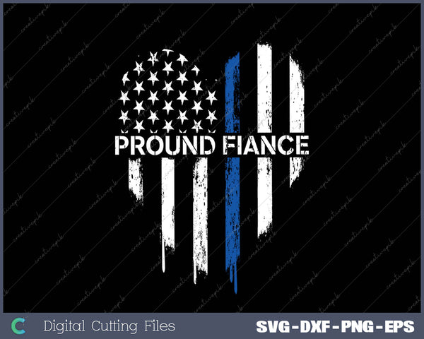 Police Officer Fiance SVG PNG Cutting Printable Files