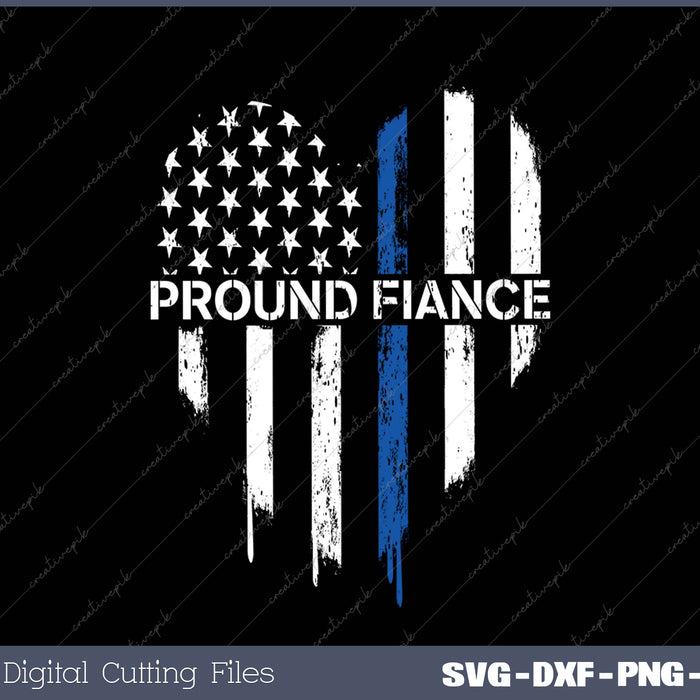 Police Officer Fiance SVG PNG Cutting Printable Files